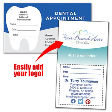 smartpractice dental appointment cards